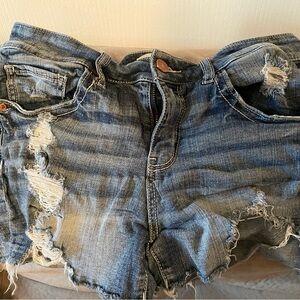 BKE distressed jean shorts